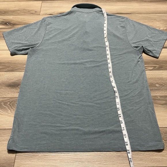 Free Fly Polo Shirt Adult Medium‎ Grey Blue Golf Casual Knit Performance Bamboo - Picture 4 of 6